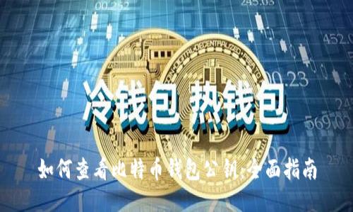 如何查看比特币钱包公钥:全面指南